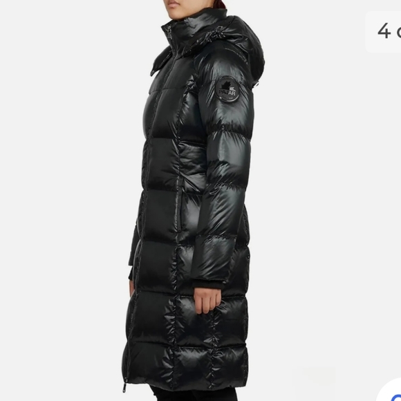 NWT Pajar Black Solstice Long Down Puffer Quileted Winter Jacket - size large - Picture 14 of 16